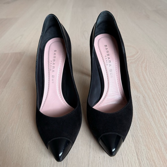 Barbara Bui Suede & Patent Leather Heels - Picture 3 of 12